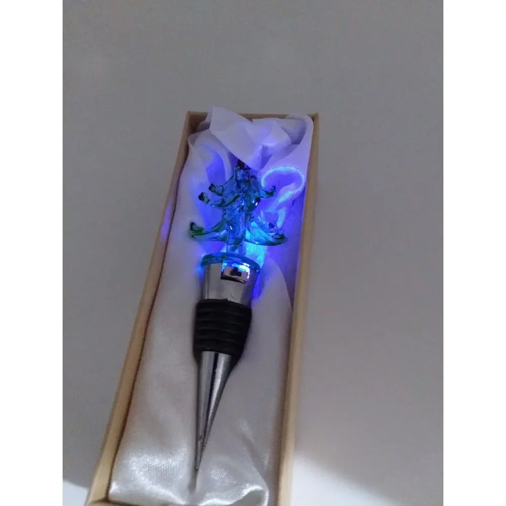Ashley Nicole Designs Holiday Tree Wine Bottle Stopper Party - Multi Color Light